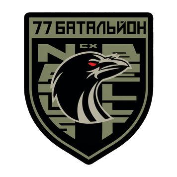 Шеврон 77-го окремого батальйону територіальної оборони (Гвіздець) на липучці ШБ0589 фото