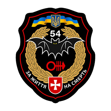 Шеврон 54-го окремого розвідувального батальйону імені Михайла Тиші на липучці ШБ0549 фото