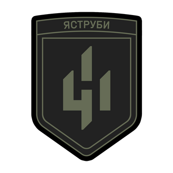 Шеврон 411-ї окремої бригади безпілотних систем &laquo;Яструби&raquo; на липучці ШБ0259 фото