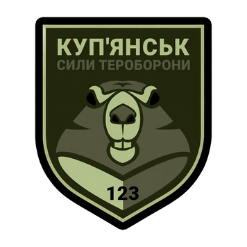 Шеврон 123-го окремого батальйону територіальної оборони на липучці ШБ0610 фото
