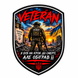 Шеврон &laquo;VETERAN &mdash; обіграв її&raquo; на липучці (щит) S-WP-0006-V2 фото 1